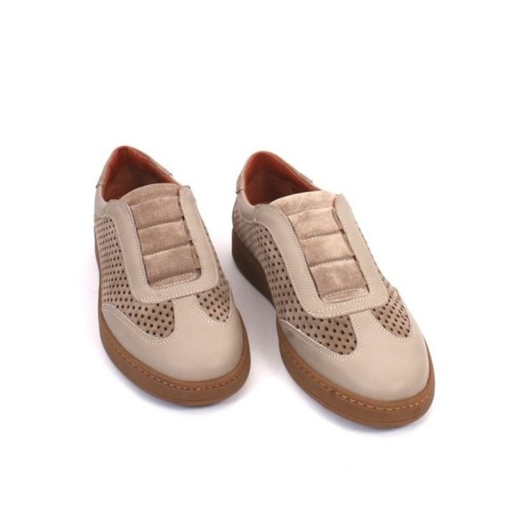 Roberto Serpentini 57130a Brown Leather Streetch Sneakers Shoes main image 8